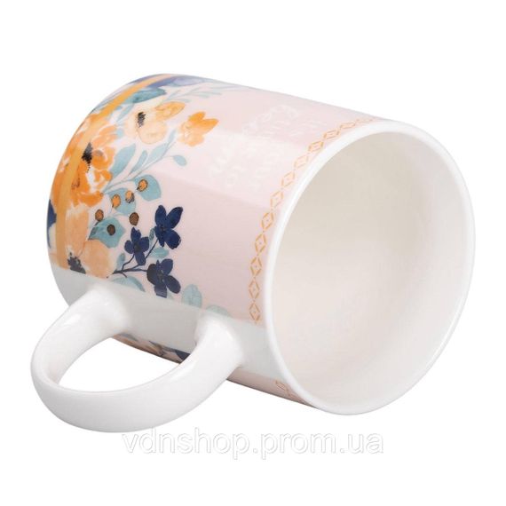 Чашка порцелянова з квітковим принтом 400 (мл) для чаю та кави RX-N240139CR | Зображення 1