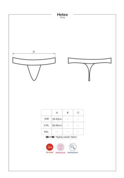 Стринги Obsessive Hetea thong red L/XL sexstyle | Зображення 7