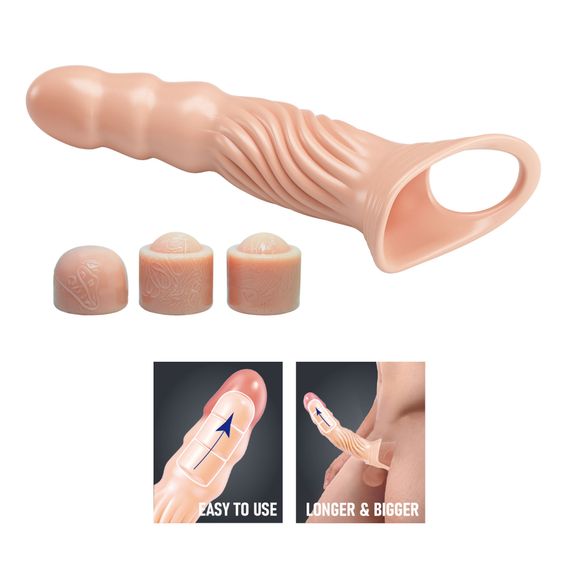 Насадка на член - Pretty Love Adjustable Penis Sleeve Extender 3.0" | Зображення 5