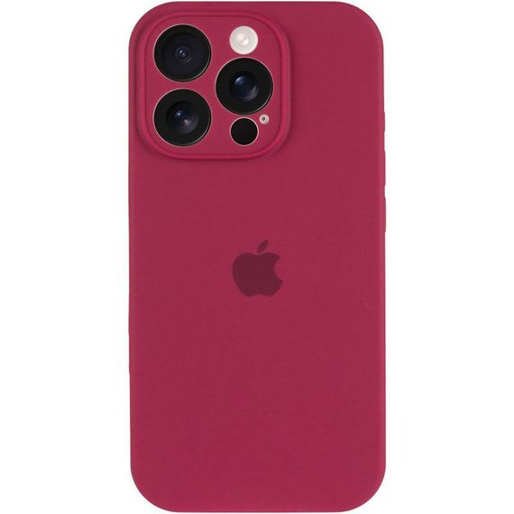 Чохол Silicone Case Full Camera Protective (AA) для Apple iPhone 14 Pro Max (6.7") Червоний / Rose Red | Зображення 1
