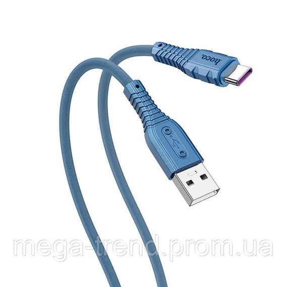Кабель Hoco Type-C Nano silicone fast charging data cable X67 |1.2m, 5A| | Зображення 6