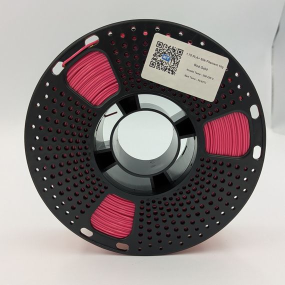 PLA+ пластик MT Filament для 3D-принтера 1.75 мм 1 кг красный-золотой (3DMT-PLA+1.75-01-RG) | Зображення 1