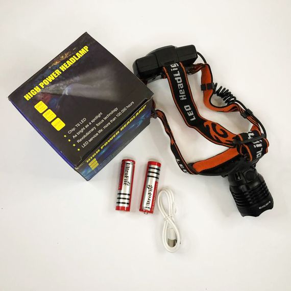 Ліхтар налобний Police BL-2189 T6 (MicroUSB), універсальний, з оптичним зумом, водонепроникний ліхтар | Зображення 5