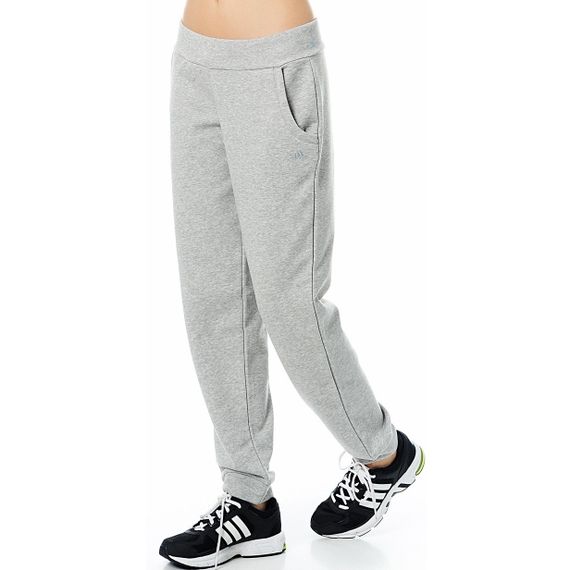 Брюки спортивные женские adidas ESSENTIALS X21683 (серые, хлопок, с манжетами, для тренировок, бренд адидас) | Зображення 2