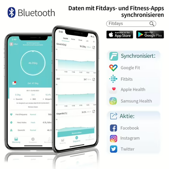Ваги підлогові, розумні, інтелектуальні Lepulse F4 Pro | Зображення 1