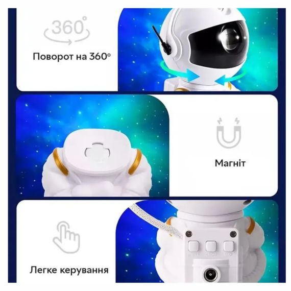 NebulaNavigator: світильник 'Астронавт' з космічним освітленням | Зображення 5