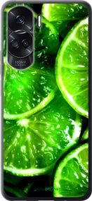 Чохол на Huawei Honor 90 Lite Зелені часточки лимона "852u-3131-2448"