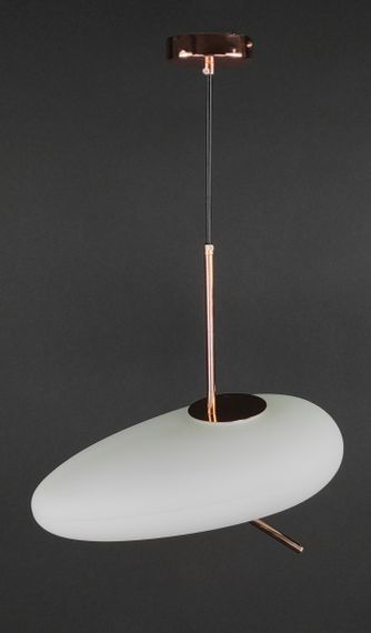 Люстра світлодіодна підвісна LED світильник для квартири на стелю лед 27713 Бронза 45-140х22х40 см.