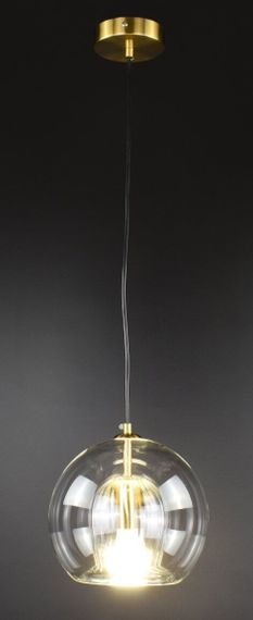 Люстра підвісна на 1 лампочку 27549 Латунь 25-200х25х25 см. | Зображення 2