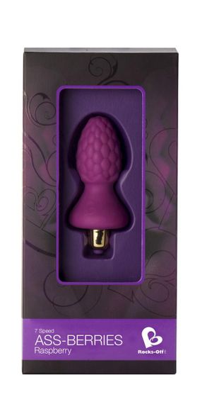 Анальный вибростимулятор Rocks Off Ass-Berries 7 Raspberry Sex Aura | Зображення 1