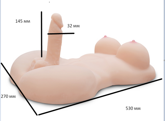 Мега-мастурбатор "Nalada Sex Doll" Sex Aura | Зображення 1