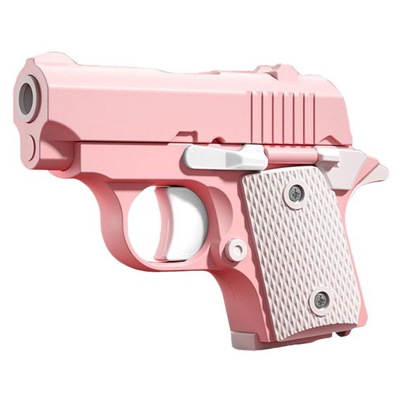 Дитячий іграшковий пістолет-антистрес Pink / White
