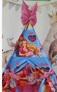 Вигвам , палатка  Кукла Барби ( Barbie )  Полный Комплект! ( коврик БОНБОН+подушки) Новинка 2024 ! | Зображення 2