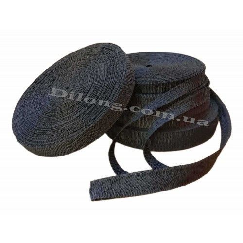 Поліпропіленова тасьма ЛП-30, 30 мм, чорна (ціна за 1 м) | Зображення 1