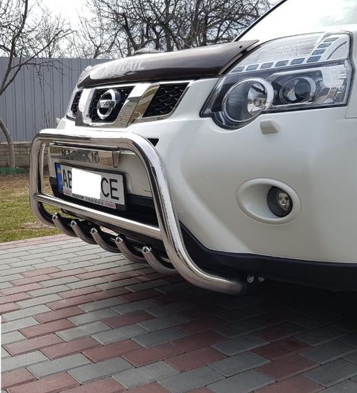 Передняя защита WT003 (нерж) для Nissan X-trail T31 2007-2014 гг | Зображення 6