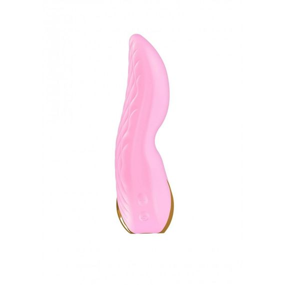 Вібратор для клітора Shunga Aiko, рожевий, 10.5 см х 6.5 см Sex Aura | Зображення 2