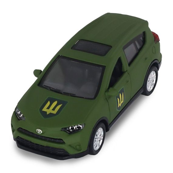 Автомодель серии "Шевроны Героев" Toyota RAV4 "Сухопутные войска ВСУ" TechnoDrive KM6198M2