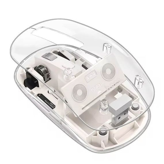 Миша Hoco GM29 Mysterios dual-mode Space White | Зображення 4