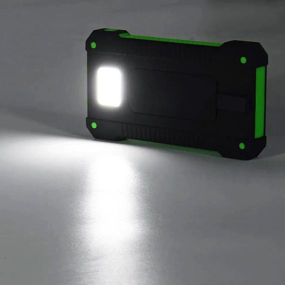 Повербанк 20000 mah з сонячною батареєю та ліхтариком, KL110 / Портативний зовнішній акумулятор / Power Bank | Зображення 8