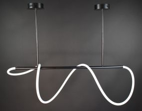 Люстра світлодіодна стельова LED світильник для квартири на стелю лед 27734 Чорний 54-84х35х120 см.