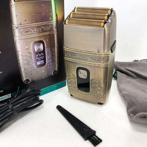 Универсальная аккумуляторная электробритва VGR V-335, Бритвы аккумуляторные, Портативная бритва AF-79 | Зображення 7