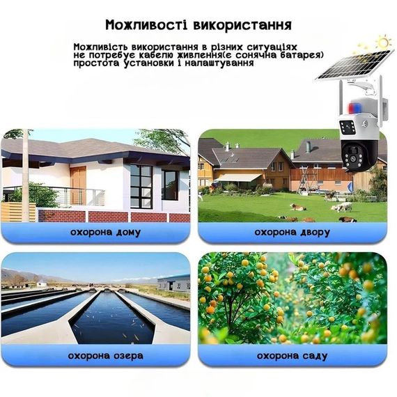 Сонячна відеокамера 4G, бездротова, XPRO, SPM-XA01 (234576166_4202) | Зображення 4