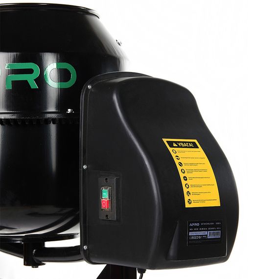 Бетономешалка СМ-140 28-30об/мин. 550Вт, 140л (венец из чугуна) APRO | Зображення 2