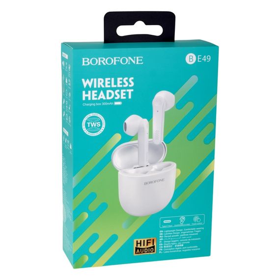 Блютуз Стерео Гарнітура Borofone BE49 Serenity TWS | Зображення 1