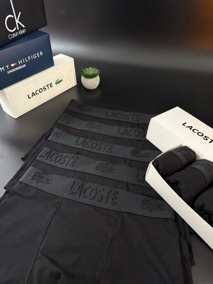 Чоловічий набір трусів 5 шт Lacoste  колір чорний | Зображення 2