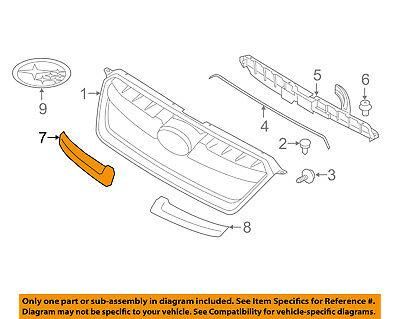 Молдинг Решётки Правый Subaru Impreza  Gp 11-14  91123Fj020 | Зображення 1