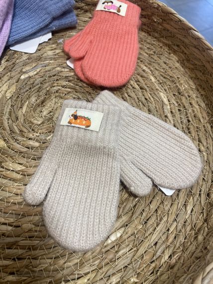 Рукавиці дитячі 1-3 роки бежеві | Зображення 1