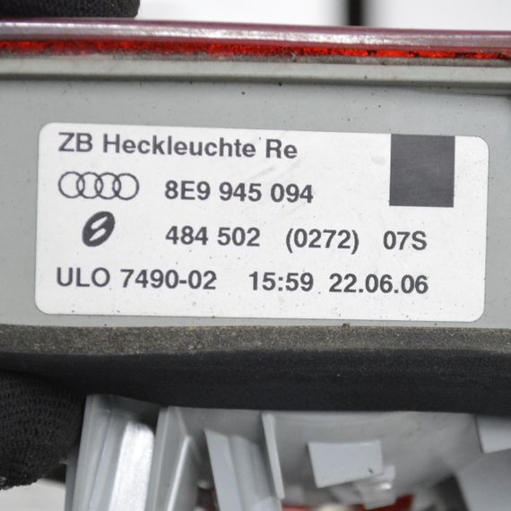 Ліхтар задній правий внутрішній Audi A4 B7 2004-2007 універсал стоп кришки багажника Ауді а4 8E9945094 | Зображення 2