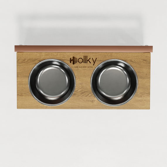 Миски на регулируемой подставке для маленьких собак Hollky Flex S (2 × 0.450 л) FS-422523-GLNT | Зображення 7