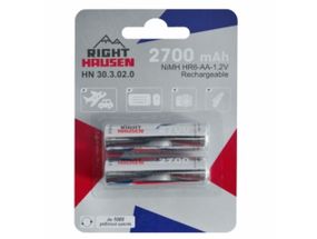Элемент питания AA RIGHT HAUSEN HR06 2700mAh блистер 1х2 HN-303020 (24) (288)