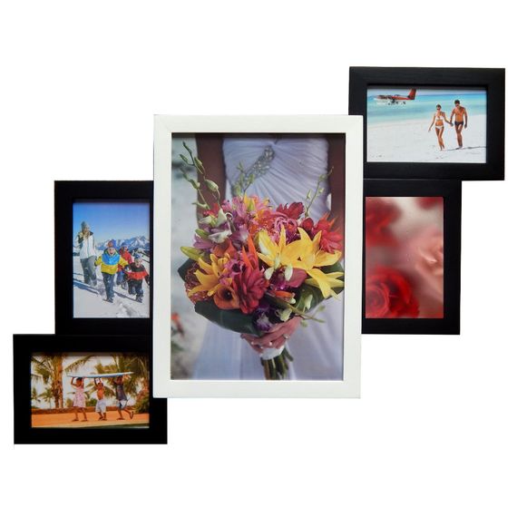 Мультирамка Asphodel White and Black на 5 фото