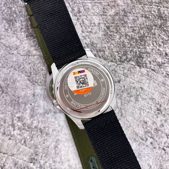 Чоловічий годинник Skmei 9112BK Silver-Black | Зображення 5