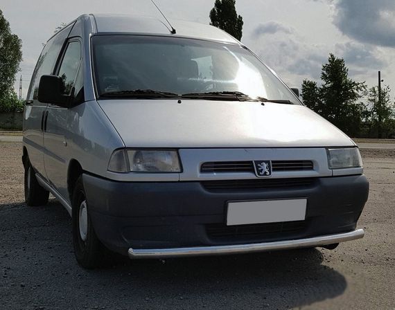 Передняя защита ST008 (нерж) 60 мм для Peugeot Expert 1996-2007 гг