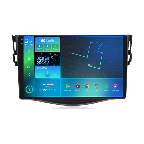Штатна магнітола Torssen 2K Toyota Rav4 2006-2012 F9432 4G Carplay DSP | Зображення 1