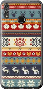Чехол на Huawei Honor 8X Рождественский орнамент "3303u-1596-17620"