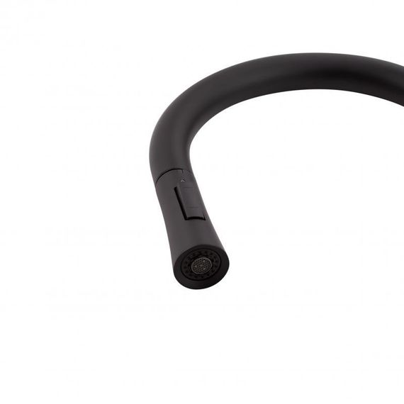 Смеситель для кухни Qtap Baruska с выдвижным изливом QTBAR9137103UB Black Matt | Зображення 5