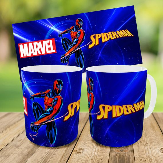 Детский набор Spider-Man сумка-бананка + керамическая кружка с принтом (5723) | Зображення 3