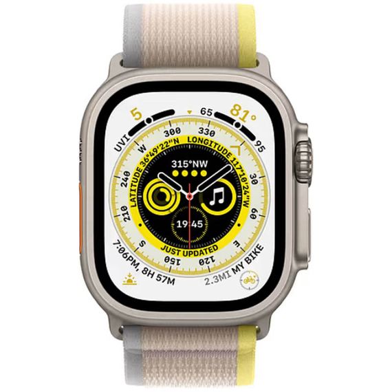 Ремінець Hoco WA14 Original series для Apple watch (38/40/41mm) Yellow with White | Зображення 2