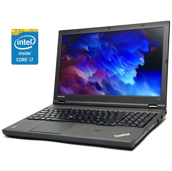 Ноутбук Lenovo ThinkPad T540p / 15.6" (1920x1080) TN / Intel Core i7-4600U (2 (4) ядра по 2.1 - 3.3 GHz) / 8 GB DDR3 / 256 GB SSD / Intel HD Graphics 4400 / WebCam / Win 10 Pro б/у