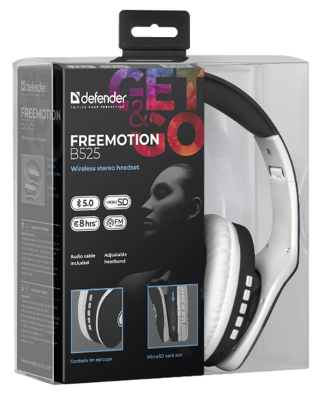 Гарінтура Defender FreeMotion B525 White/Black (63525) | Зображення 6