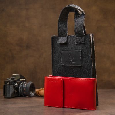 Сумка Grande Pelle Из натуральной кожи Красная (11441) | Зображення 2