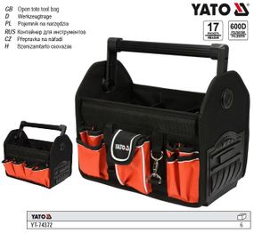 Сумка для инструменту 13" YATO Польша 17 кишень полиестер YT-74372