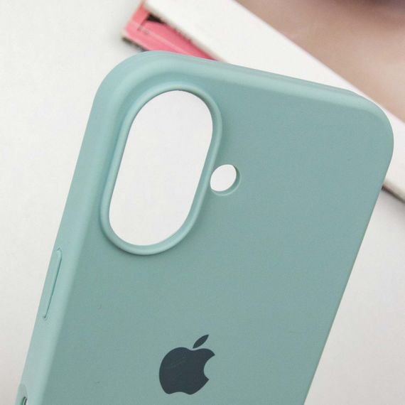 Чохол Silicone Case Full Protective (AA) для Apple iPhone 16 (6.1") Бірюзовий / Beryl | Зображення 4