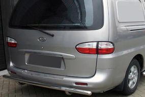 Задній захист AK002 (2 шт., нерж.) для Hyundai H200, H1, Starex 1998-2007 рр