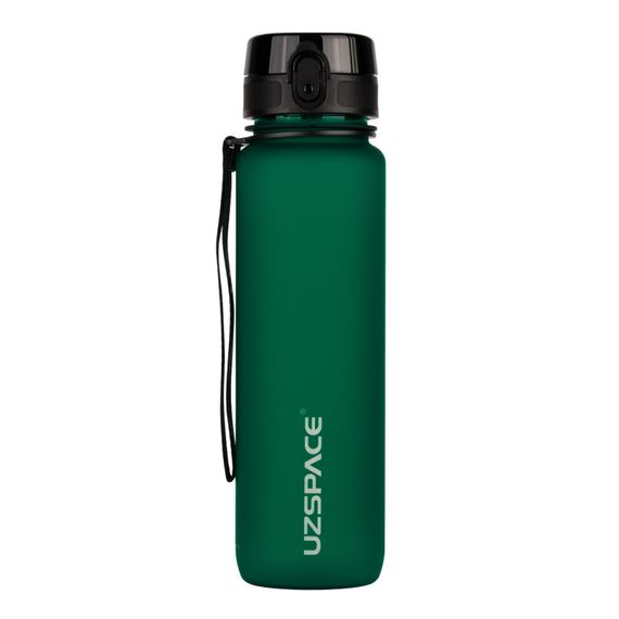 Пляшка для води UZSPACE 3038(Dark-Green) 1000 мл, темно-зелена