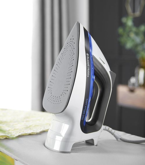 Праска Russell Hobbs Easy Store Pro, 2400Вт, 320мл, паровий удар -180гр, постійна пара - 45гр, зберігання шнура, керам. підошва, біло-синій (26730-56) | Зображення 6